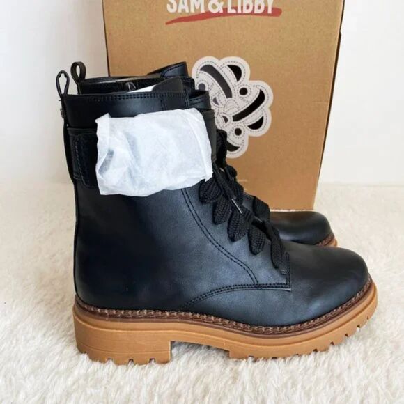 Combat Boots . Size: 8 . Sam & Libby ............. New in The Box - Picture 5 of 11